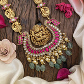 Vriksham Lakshmi Pendant Jadau Kundan Neckpiece-J2620